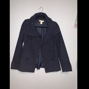 H&M Navy Blue Peacoat